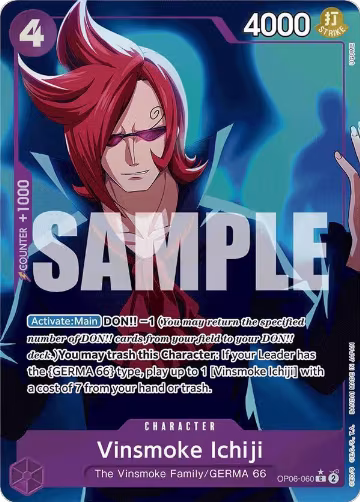 Vinsmoke Ichiji (OP06-060) (Full Art) (OP06-060), Premium Booster -The Best- — One Piece card price