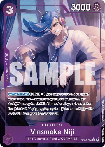 Vinsmoke Niji (OP06-064) (Full Art) (OP06-064), Premium Booster -The Best- — One Piece card price