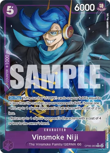Vinsmoke Niji (OP06-065) (Alternate Art) (OP06-065), Premium Booster -The Best- — One Piece card price