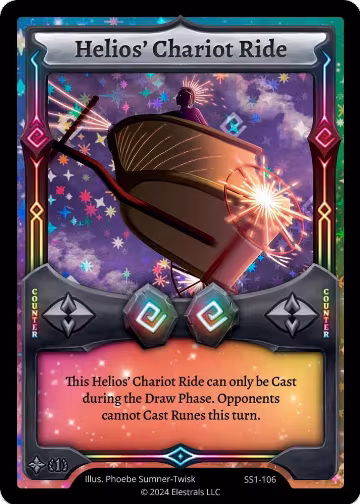 Helios' Chariot Ride (SS1-106), Shattered Stars Chapter 1 [SS1] — Elestrals card price