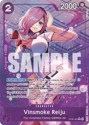 Vinsmoke Reiju (OP06-068) (Full Art) (OP06-068), Premium Booster -The Best- — One Piece card price