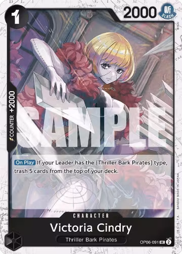 Victoria Cindry (Jolly Roger Foil) (OP06-091), Premium Booster -The Best- — One Piece card price