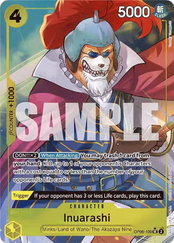 Inuarashi (Full Art) (OP06-100), Premium Booster -The Best- — One Piece card price