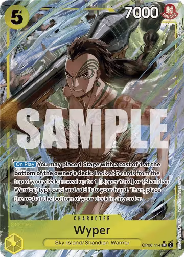 Wyper (Full Art) (OP06-114), Premium Booster -The Best- — One Piece card price