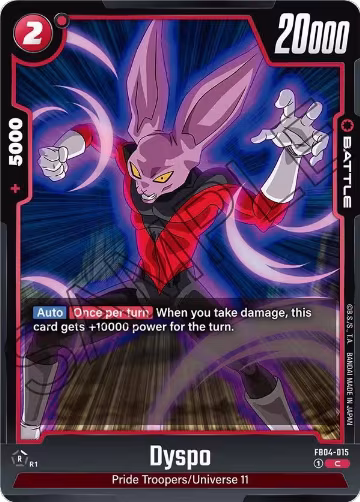 Dyspo (FB04-015), Ultra Limit — DB Fusion card price