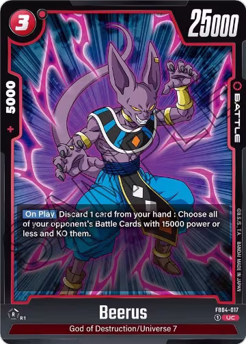 Beerus (FB04-017), Ultra Limit — DB Fusion card price