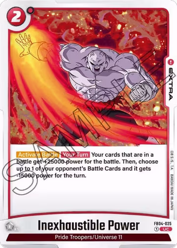 Inexhaustible Power (FB04-025), Ultra Limit — DB Fusion card price
