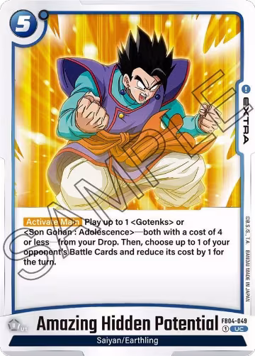 Amazing Hidden Potential (FB04-049), Ultra Limit — DB Fusion card price