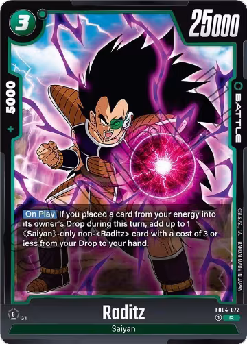 Raditz (FB04-072), Ultra Limit — DB Fusion card price