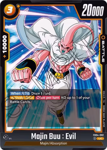 Majin Buu : Evil - FB04-092 (FB04-092), Ultra Limit — DB Fusion card price