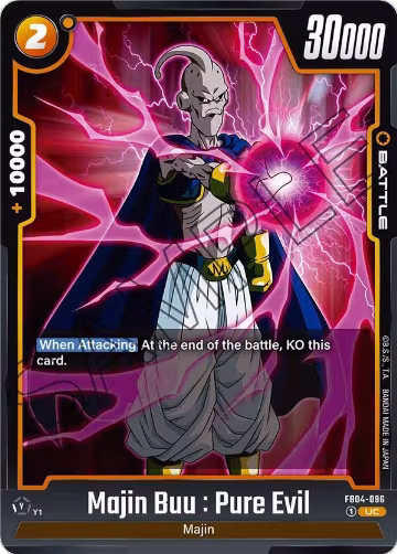 Majin Buu : Pure Evil (FB04-096), Ultra Limit — DB Fusion card price