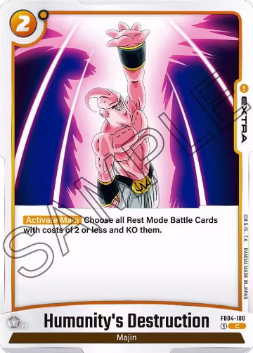 Humanity's Destruction (FB04-100), Ultra Limit — DB Fusion card price