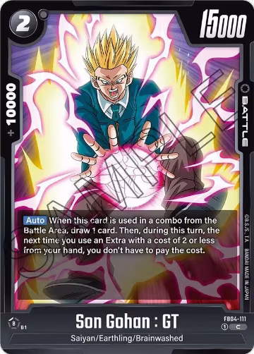 Son Gohan : GT (FB04-111), Ultra Limit — DB Fusion card price