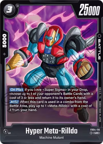 Hyper Meta-Rilldo (FB04-116), Ultra Limit — DB Fusion card price
