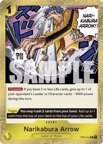 Narikabura Arrow (Jolly Roger Foil) (ST09-014), Premium Booster -The Best- — One Piece card price