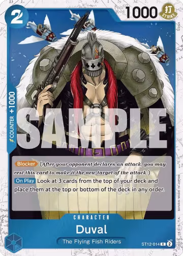 Duval (Jolly Roger Foil) (ST12-014), Premium Booster -The Best- — One Piece card price