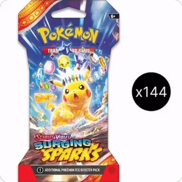 Surging Sparks Sleeved Booster Pack Case, Surging Sparks — Pokémon sealed product price