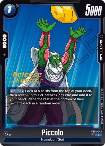 Piccolo - FB04-042 (FB04-042), Ultra Limit Release Event Cards — DB Fusion card price