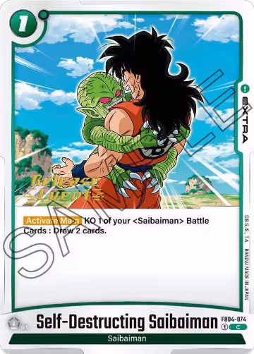 Self-Destructing Saibaiman (FB04-074), Ultra Limit Release Event Cards — DB Fusion card price