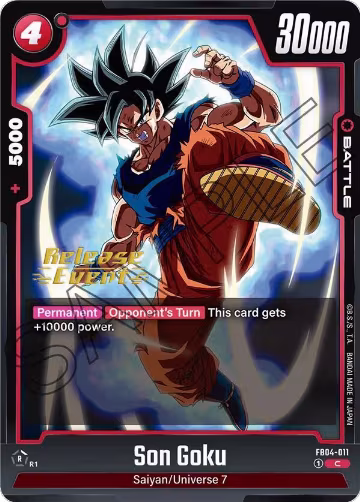 Son Goku - FB04-011 (FB04-011), Ultra Limit Release Event Cards — DB Fusion card price