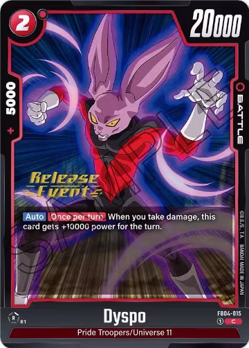 Dyspo (FB04-015), Ultra Limit Release Event Cards — DB Fusion card price