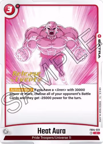 Heat Aura (FB04-023), Ultra Limit Release Event Cards — DB Fusion card price