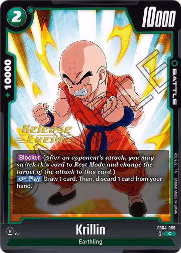 Krillin (FB04-055), Ultra Limit Release Event Cards — DB Fusion card price