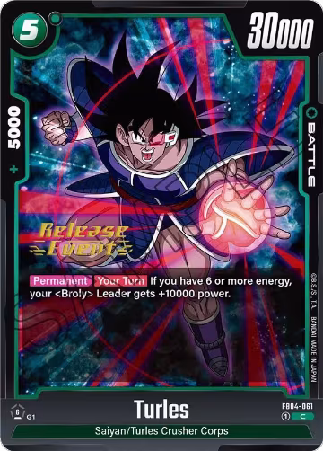 Turles (FB04-061), Ultra Limit Release Event Cards — DB Fusion card price