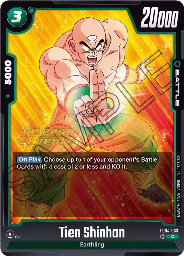 Tien Shinhan - FB04-063 (FB04-063), Ultra Limit Release Event Cards — DB Fusion card price