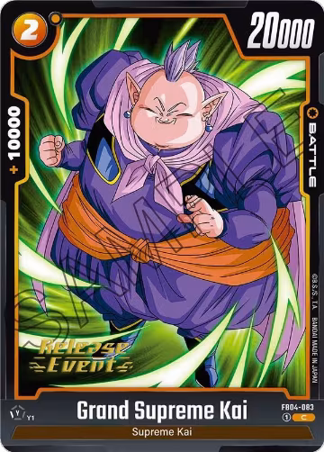 Grand Supreme Kai (FB04-083), Ultra Limit Release Event Cards — DB Fusion card price