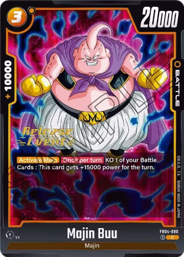 Majin Buu (FB04-090), Ultra Limit Release Event Cards — DB Fusion card price