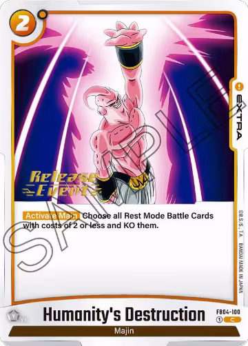 Humanity's Destruction (FB04-100), Ultra Limit Release Event Cards — DB Fusion card price