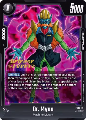 Dr. Myuu (FB04-112), Ultra Limit Release Event Cards — DB Fusion card price