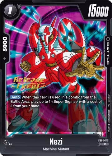 Nezi (FB04-115), Ultra Limit Release Event Cards — DB Fusion card price