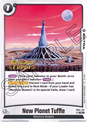 New Planet Tuffle (FB04-126), Ultra Limit Release Event Cards — DB Fusion card price