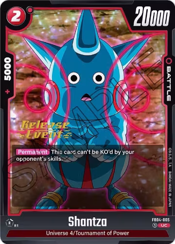 Shantza (FB04-005), Ultra Limit Release Event Cards — DB Fusion card price