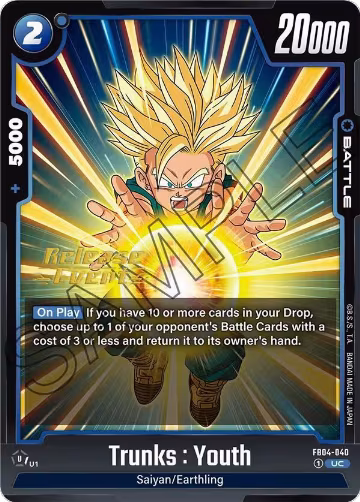 Trunks : Youth (FB04-040), Ultra Limit Release Event Cards — DB Fusion card price