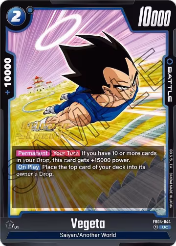 Vegeta - FB04-044 (FB04-044), Ultra Limit Release Event Cards — DB Fusion card price