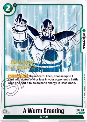 A Warm Greeting (FB04-073), Ultra Limit Release Event Cards — DB Fusion card price