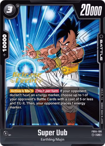 Super Uub (FB04-106), Ultra Limit Release Event Cards — DB Fusion card price