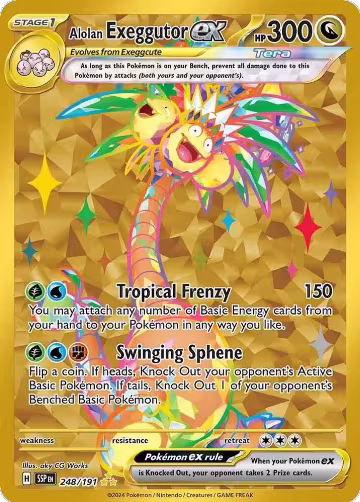 Alolan Exeggutor ex - 248/191 (248/191), Surging Sparks — Pokémon card price