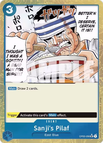 Sanji's Pilaf (Textured Foil) (OP03-056), Premium Booster -The Best- — One Piece card price