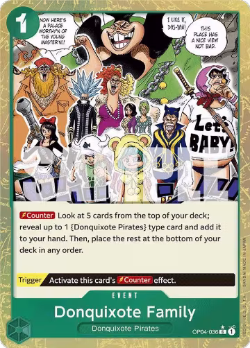 Donquixote Family (Textured Foil) (OP04-036), Premium Booster -The Best- — One Piece card price