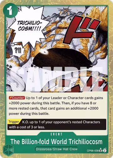 The Billion-fold World Trichiliocosm (Textured Foil) (OP06-038), Premium Booster -The Best- — One Piece card price