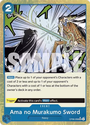 Ama no Murakumo Sword (Textured Foil) (OP06-056), Premium Booster -The Best- — One Piece card price