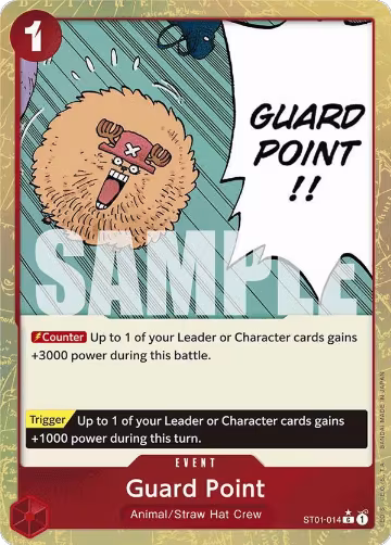 Guard Point (Textured Foil) (ST01-014), Premium Booster -The Best- — One Piece card price