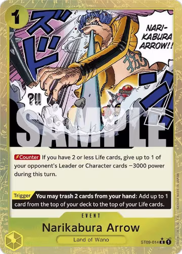 Narikabura Arrow (Textured Foil) (ST09-014), Premium Booster -The Best- — One Piece card price