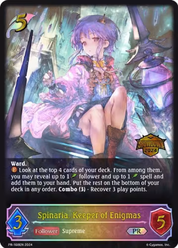 Spinaria, Keeper of Enigmas (PR-168EN), Shadowverse: Evolve Promo Cards — Shadowverse card price
