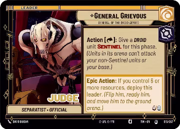 General Grievous - General of the Droid Armies (015/257), Judge Promos — Star Wars card price