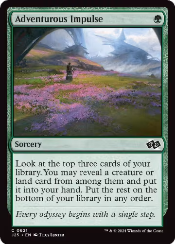 Adventurous Impulse (621), Foundations Jumpstart — Magic card price